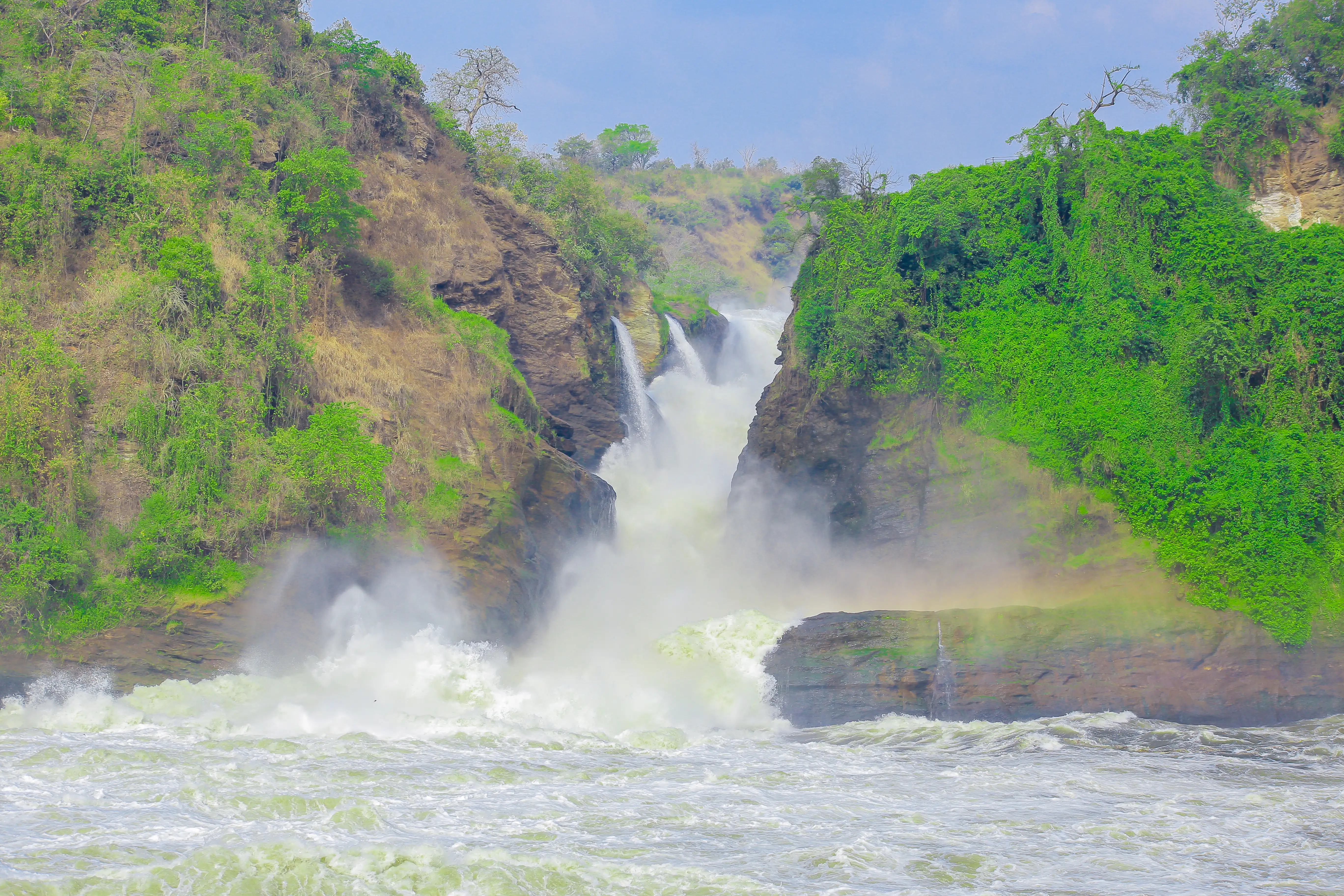 The Murchison Falls on the Nile River